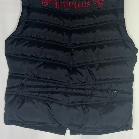 Harley Davidson Puffer Vest Biker Riding Vest Size S - Picture 5 of 11